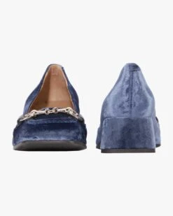 Velvet Trachten-Pumps Blau -Damenmodegeschäft 00789309 001 4