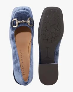 Velvet Trachten-Pumps Blau -Damenmodegeschäft 00789309 001 5