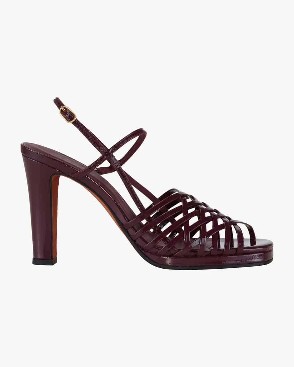 Trachten-Sandaletten Rot 3 Trachten-Sandaletten Rot