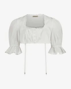 Traude Dirndlbluse Weiß