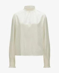 Luna Trachten-Bluse Creme