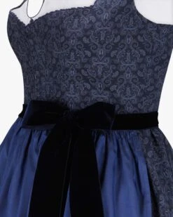 X LODENFREY Dirndl Lang Mit Seidenschürze Blau -Damenmodegeschäft 00789412 001 3