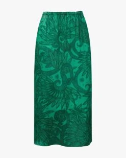 Flira Seidenrock Grün