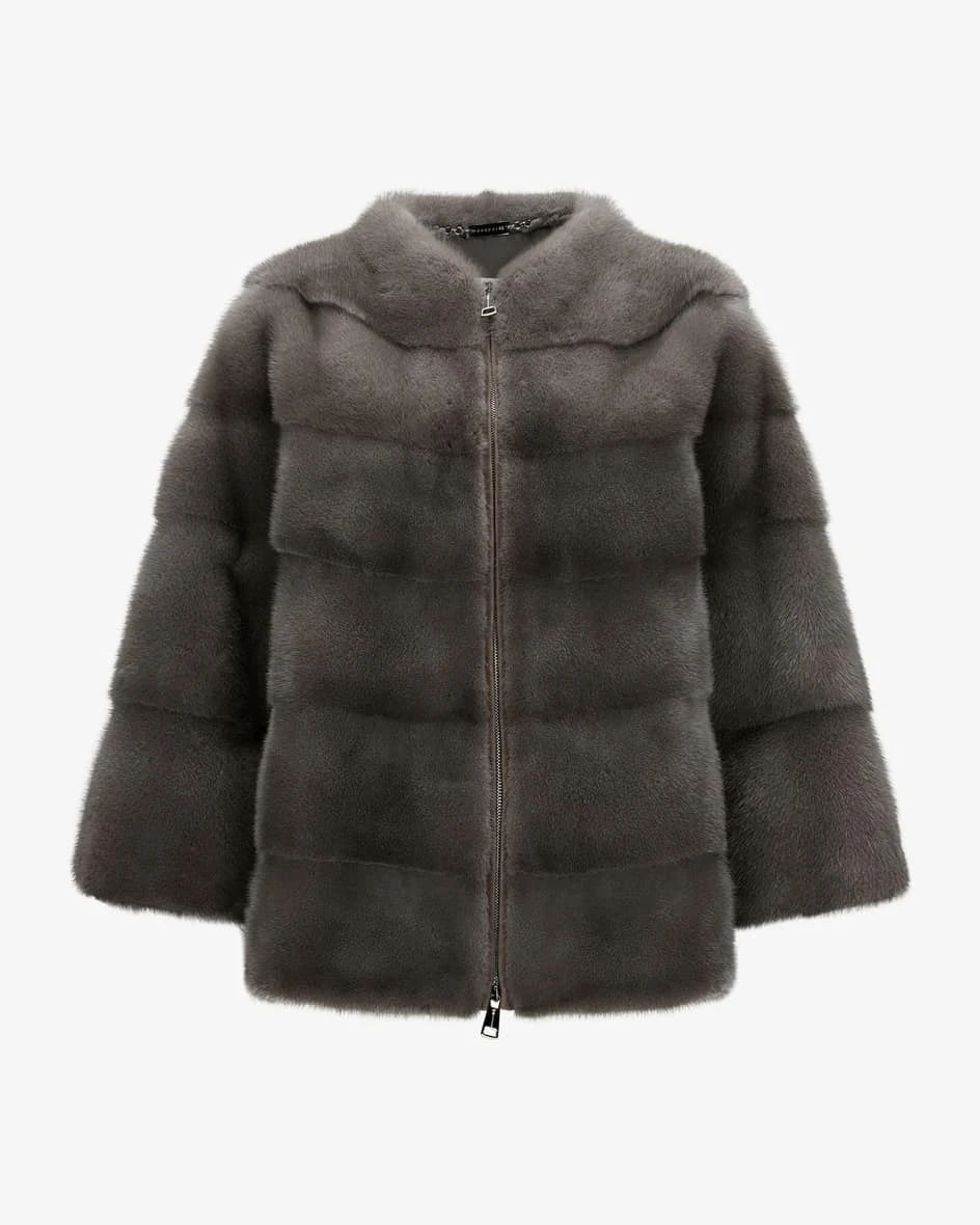 Pelzjacke Braun 3 Pelzjacke Braun