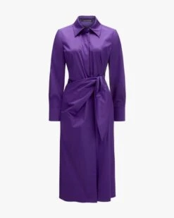 Hemdblusenkleid Violett
