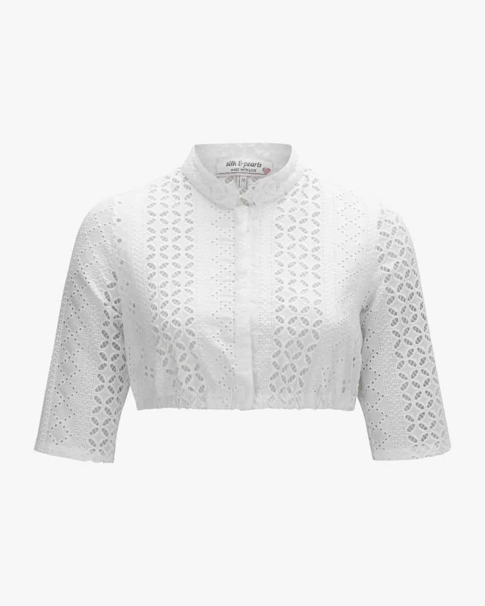 X LODENFREY Dirndlbluse Weiß 3 X LODENFREY Dirndlbluse Weiß