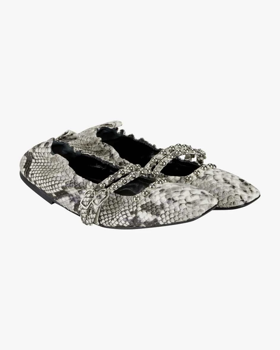 Exotic Coolness Ballerinas Grau 4 Exotic Coolness Ballerinas Grau – Bild 2