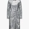 Pailletten-Kleid Silbern -Damenmodegeschäft 00790339 001 1